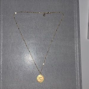Aquarius gold pendant necklace